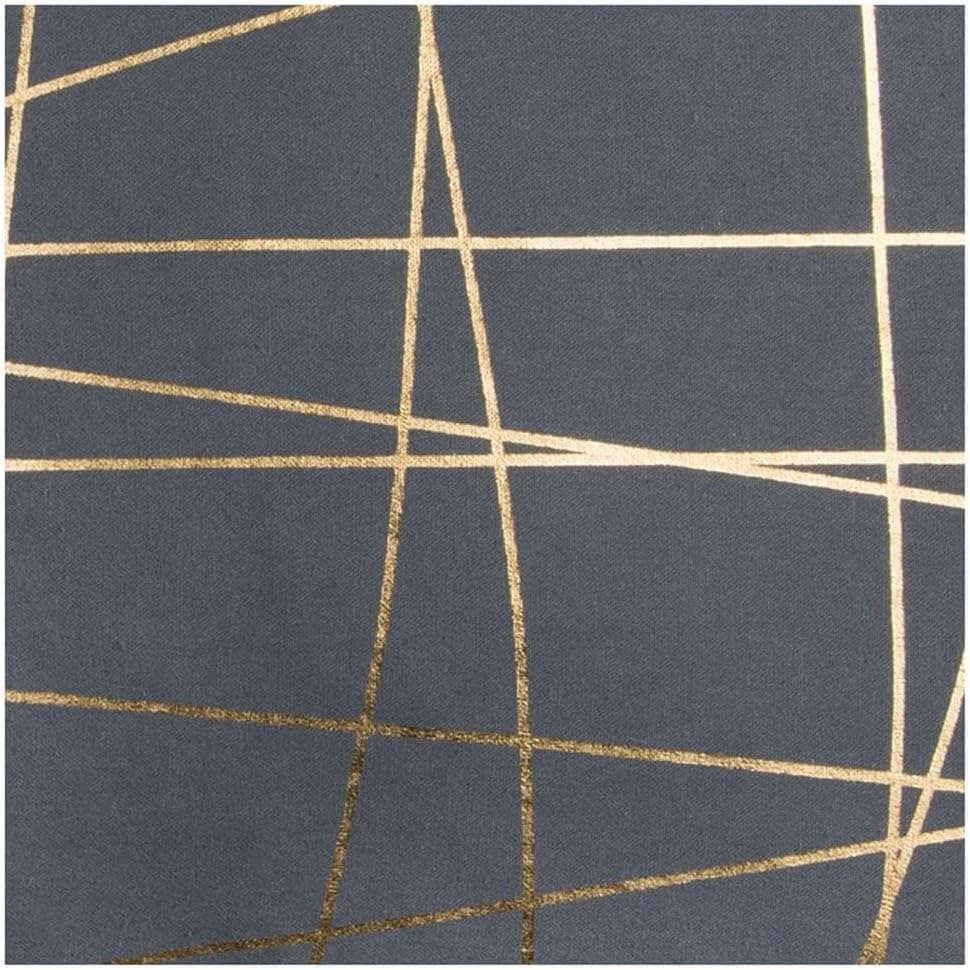 Rizzy Home | T11963 | Down Fill Decorative Pillow | 20"x20" Gray/Metallic/Yellow