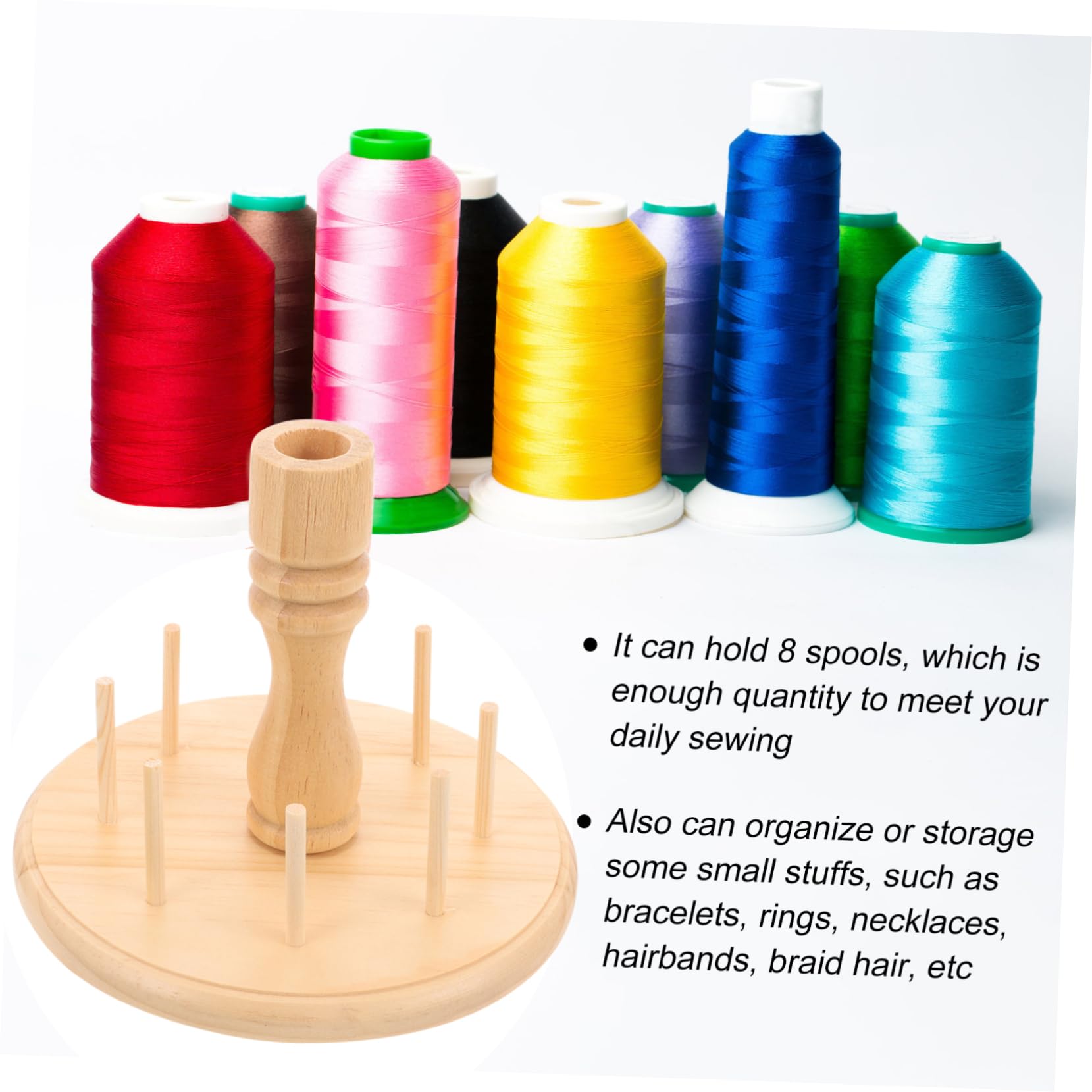 Gadpiparty 3 Stück Nähgarnhalter Achsen Spulenständer für Garnrollen Platzsparender Fadenorganizer mit Kreativem Design für Effektive Aufbewahrung von Nähgarn