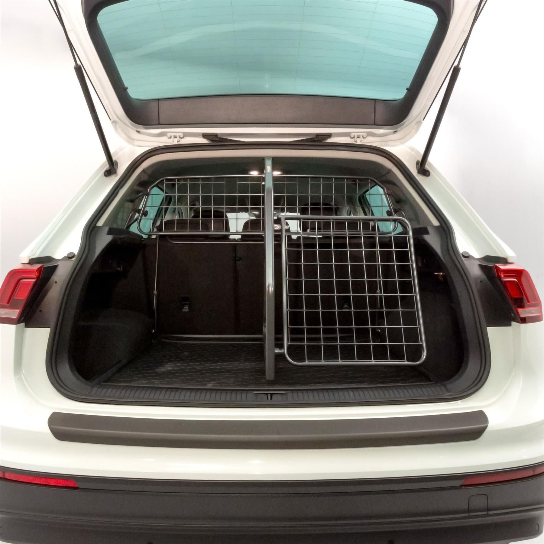 Travall Dog Barrier Divider Tailgate Bundle Compatible with Subaru Solterra SUV 2022- 50 50 Vehicle Specific Trunk Guard