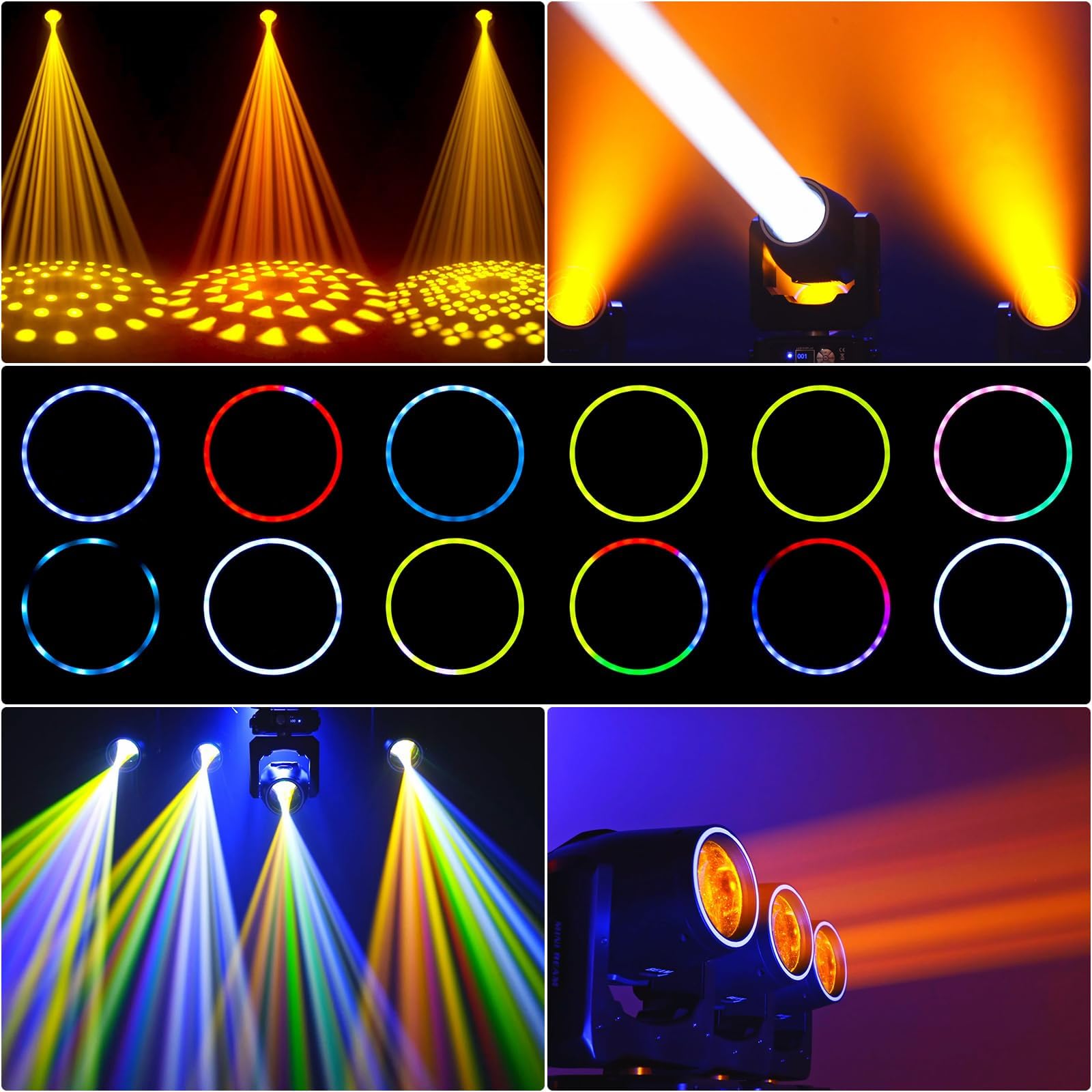 2PCS Teste Mobili LED Con flight case Mini 7R Beam 230W Lampada Luce da Discoteca Luci Palco18CH Moving Head per DJ Bar Festa Palcoscenico Club Illuminazione