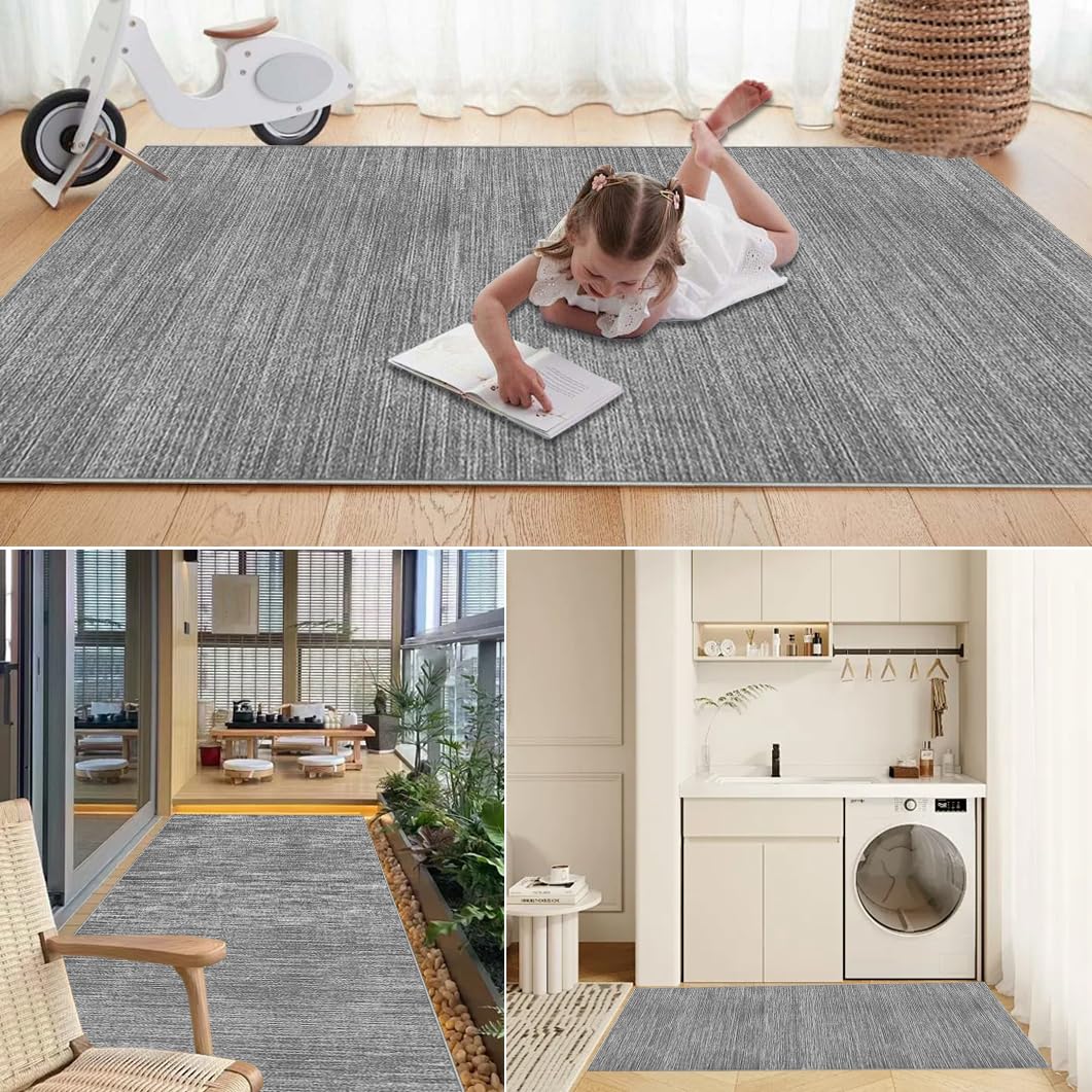 Bieżnik na korytarz, antypoślizgowy dywan kuchenny, nadaje się do prania, 90 x 400 cm, chodniki do korytarza, z niskim runem, do przedpokoju, salonu, sypialni, pralni