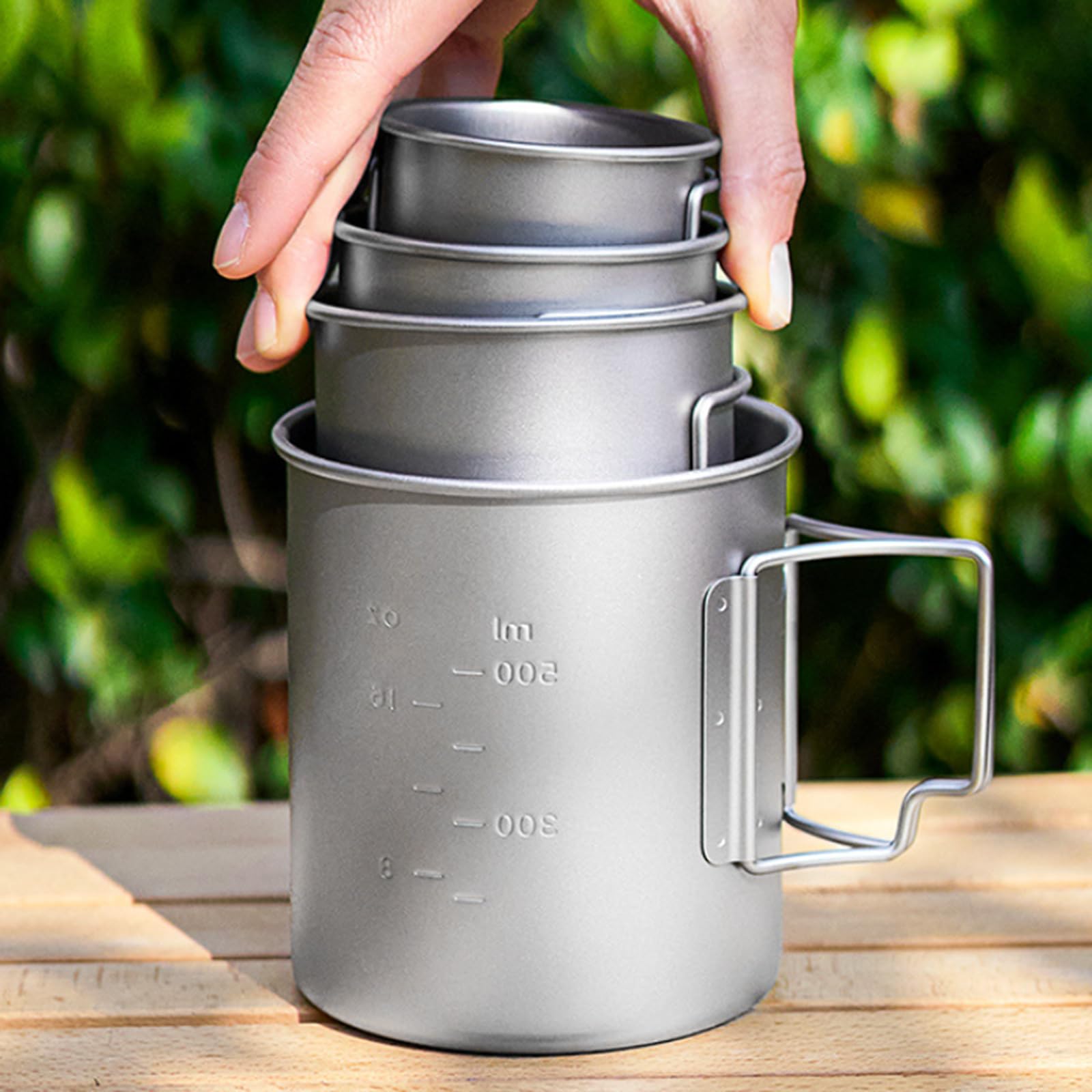 Doppelschichtige isolierte Tassen, Outdoor-Kaffeetasse, Reisebecher, Camping, Picknick-Tasse für bequeme Aufbewahrung und Reisen