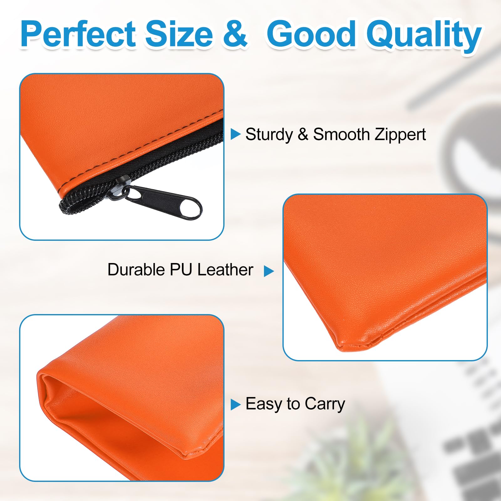 PATIKIL 11x6 Money Bank Deposit Bag with Zipper - Image 4