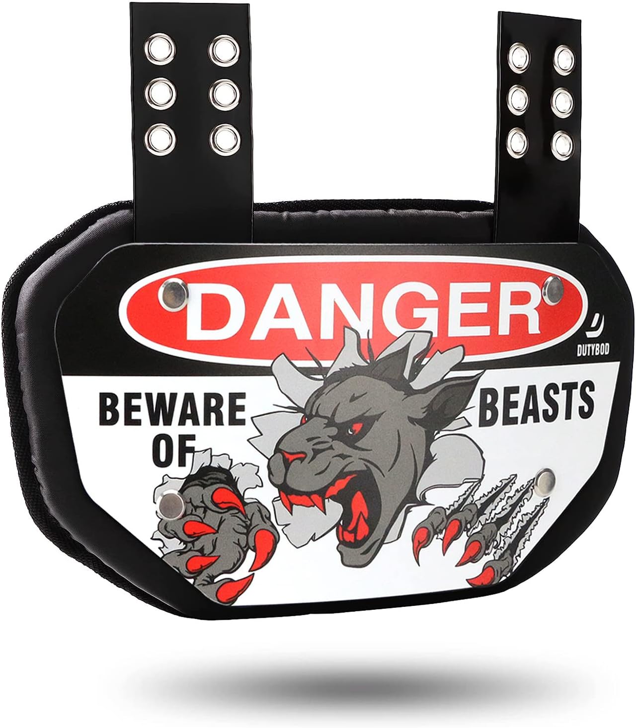 Football Back Plate Lower Back Rear Back Bone Protector Shield Backplate for Youth & Adult