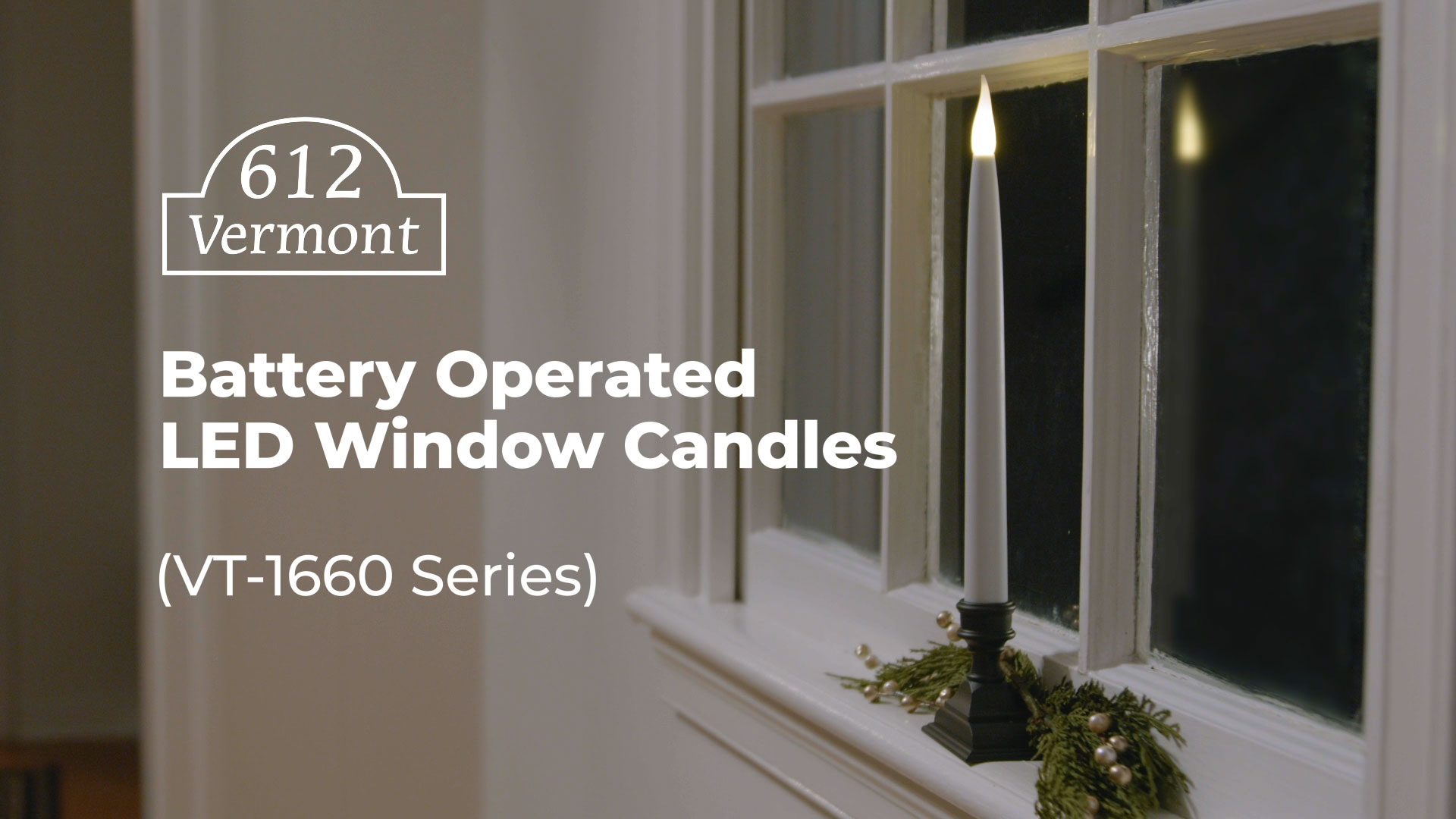 Amazon.com: 612 Vermont Battery Operated LED Taper Window Candles