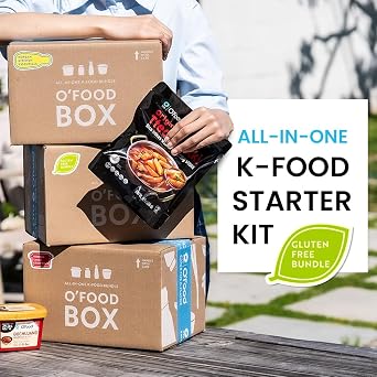 O'Food Box Gluten-Free Bundle, All In One Korean Ready to Eat Value Pack, Assorted Korean Food Variety Box, Asian Care Package Housewarming Gift Set for College Students New Families Home Chef Cooking