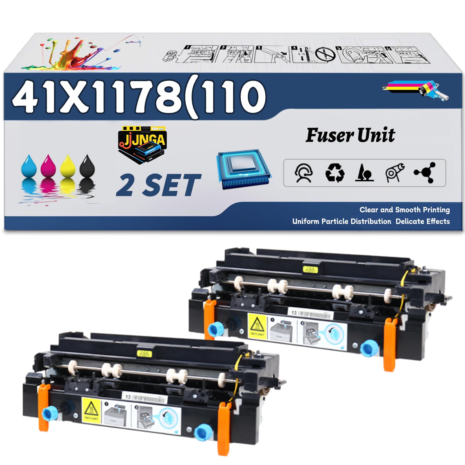 41X1178(110V) Fuser Unit is Compatible for Lexmark B2338dw B2442dw M1242 M1246 M3250 MB2338adw MB2442adwe Printers (2 Set)