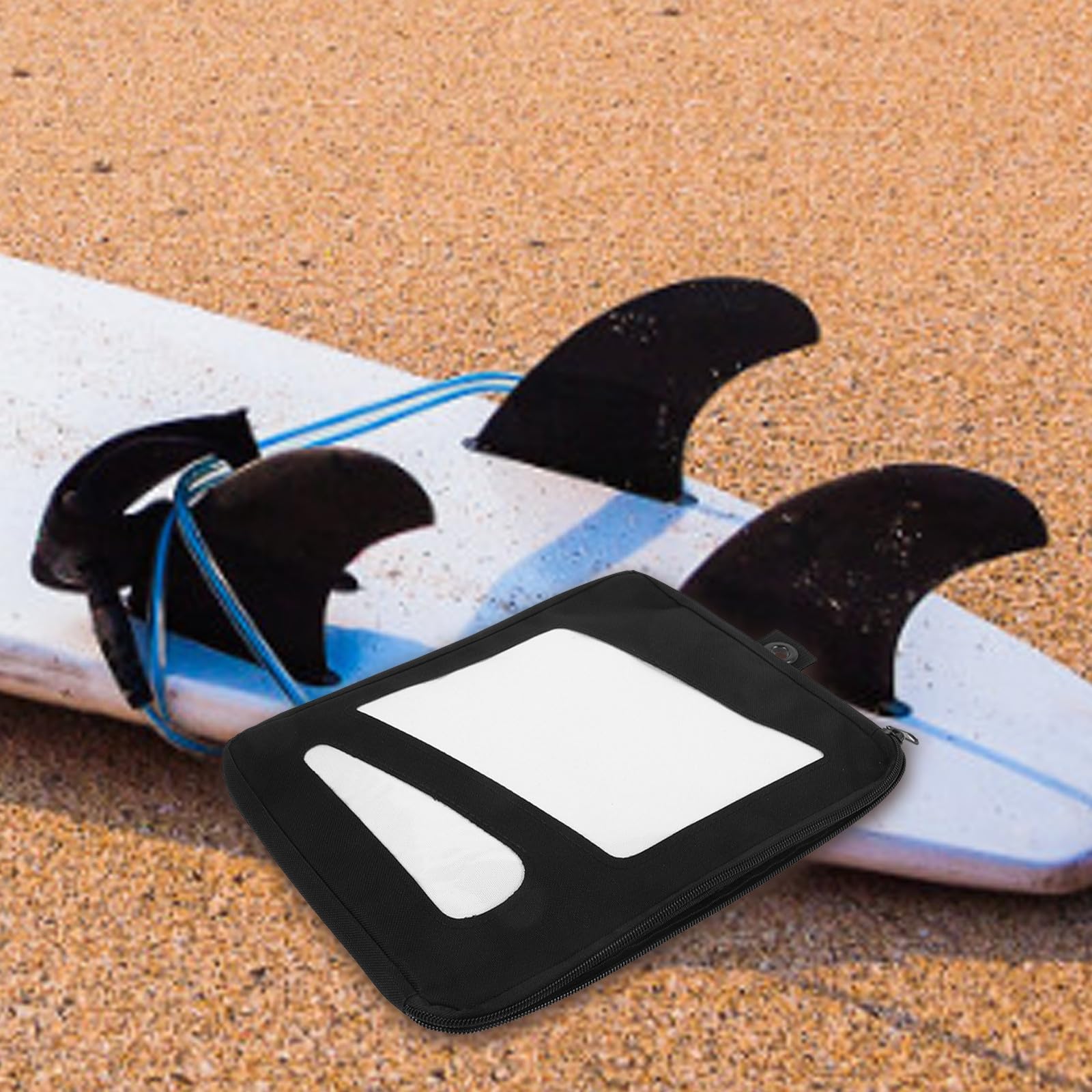 Surfbrett Finnen Tasche mit Großem Fassungsvermögen für Paddleboard Zubehör und Heckruder Aufbewahrungstasche für Wassersportler