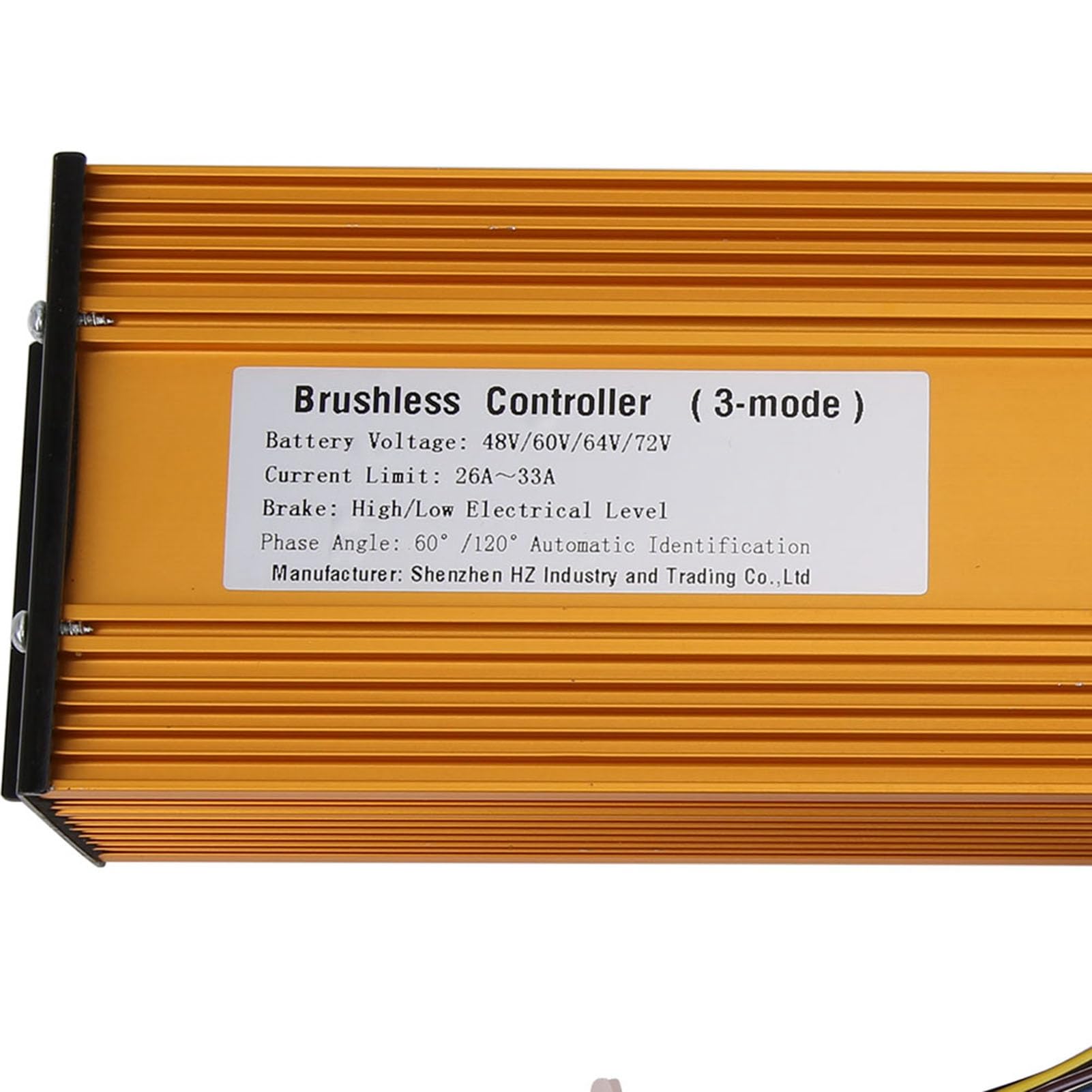Contrôleur de Moteur électrique,48V/60V/64V/72V Contrôleur de Moteur Sans Balais pour Scooter électrique E-Bike, Faible Bruit de Fonctionnement du Moteur, Forte Capacité de Montée