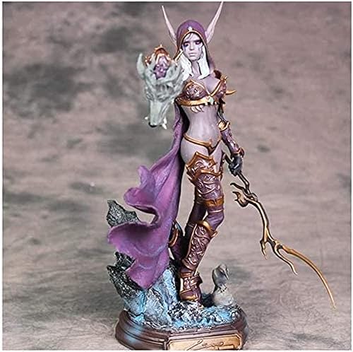 Miniatura 3 de YJQSSM Sylvanas Statue World of Warcraft Undead Queen Windrunner Figura de juguete modelo de 91in Sylvanas Undead Queen modelo de mano estatua para
