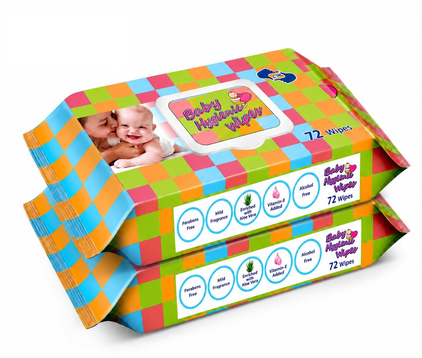 OM Baby Hygienic Wipes 72 Usable Sheet x Pack of 2 - 144 Wipes | Soft & Gentle Moisturizing Baby Wipes for Sensitive Skin | pH Balanced | Alcohol Free | Daily Cleaning for Hands, Face & Diaper Change-image-19
