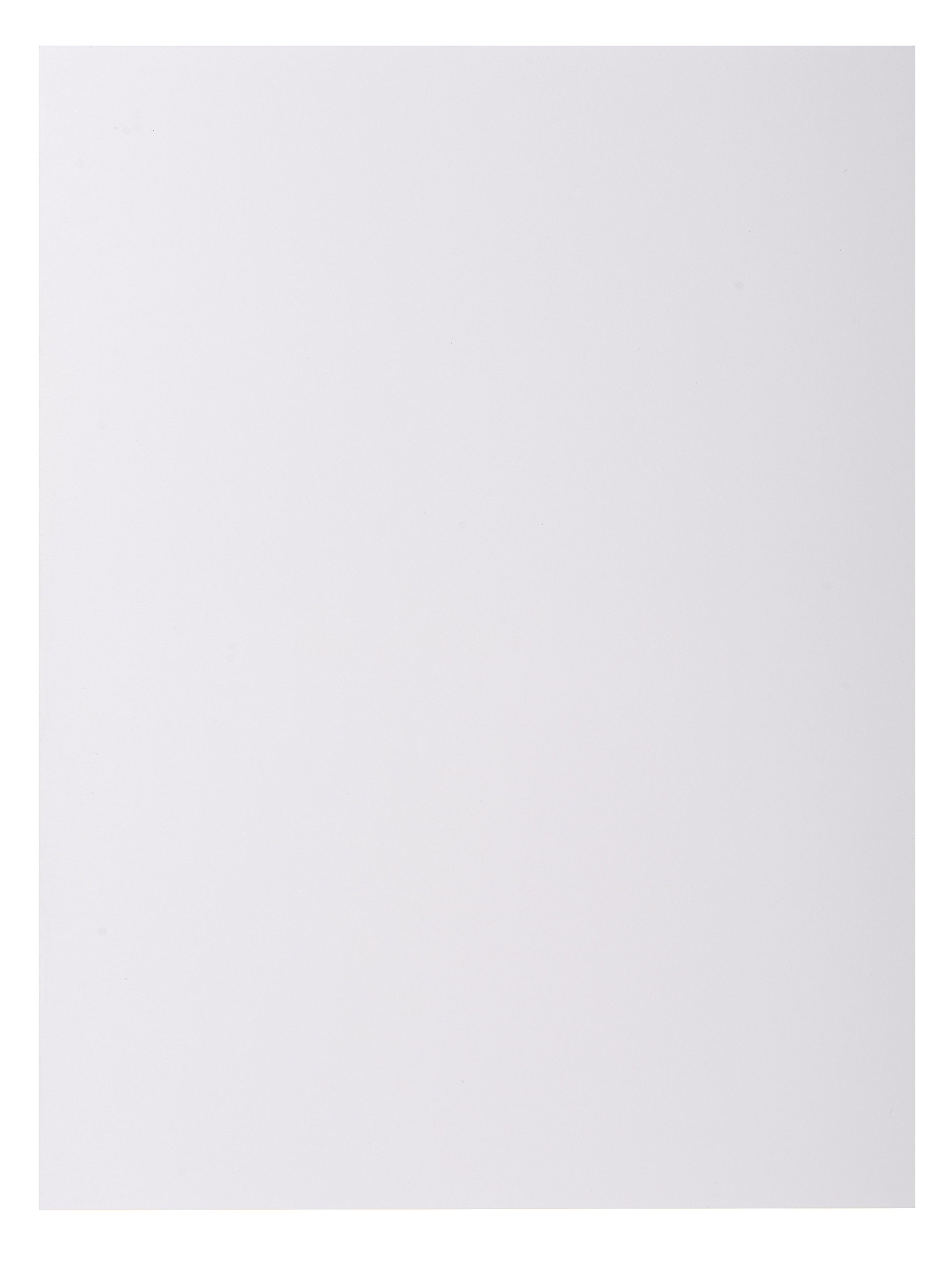 Exacompta - Ref 210017E - Rocks Square Cut Folder - 240 x 320mm in Size, Suitable for Holding A4 Documents, 210gsm Coloured Card - White Colour (Pack of 100)