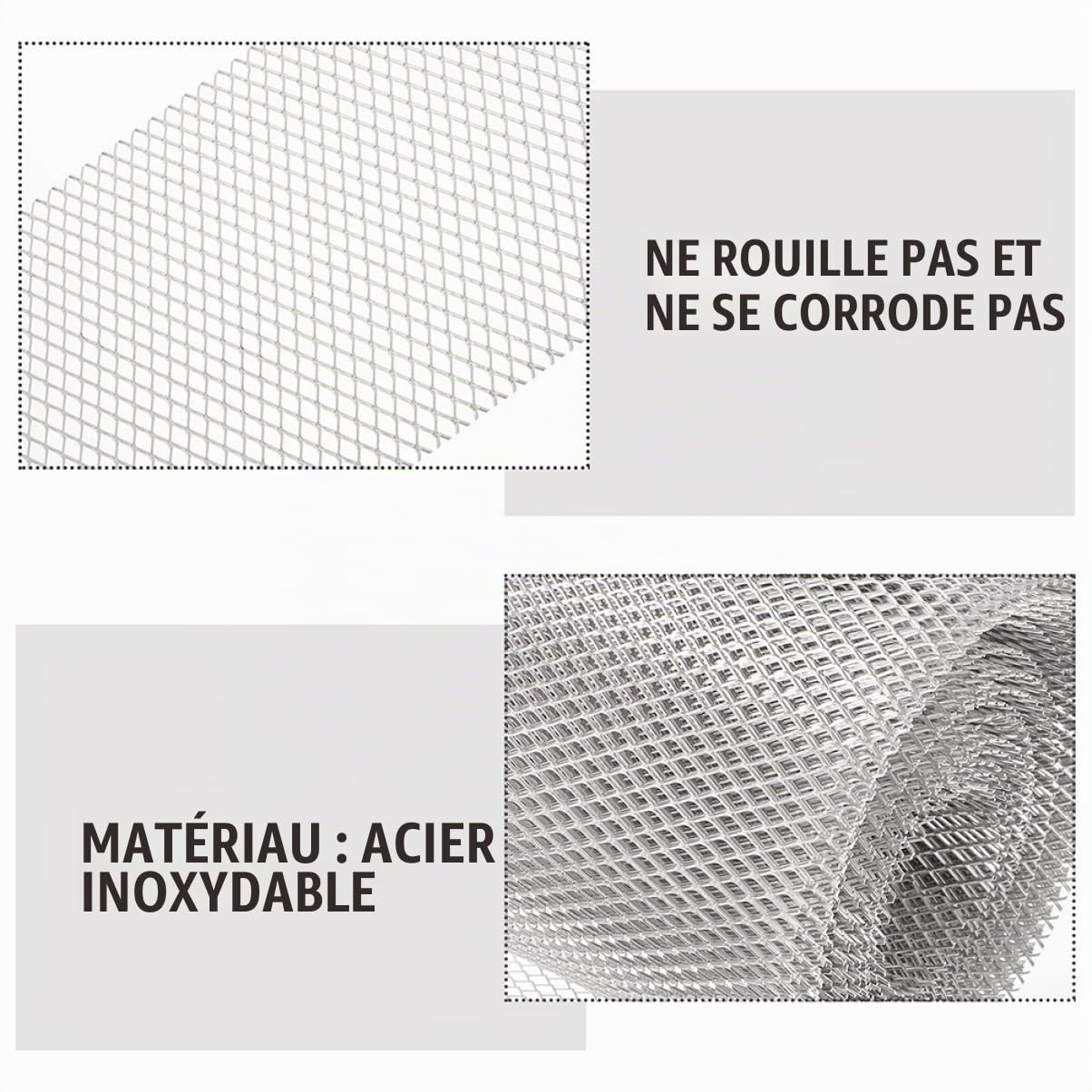 Grille De Protection De GouttièRe En Alliage D'Aluminium 600X6Cm Filet Anti-Feuilles Pare-DéBris Pour Jardin Facile À Installer Et Couper