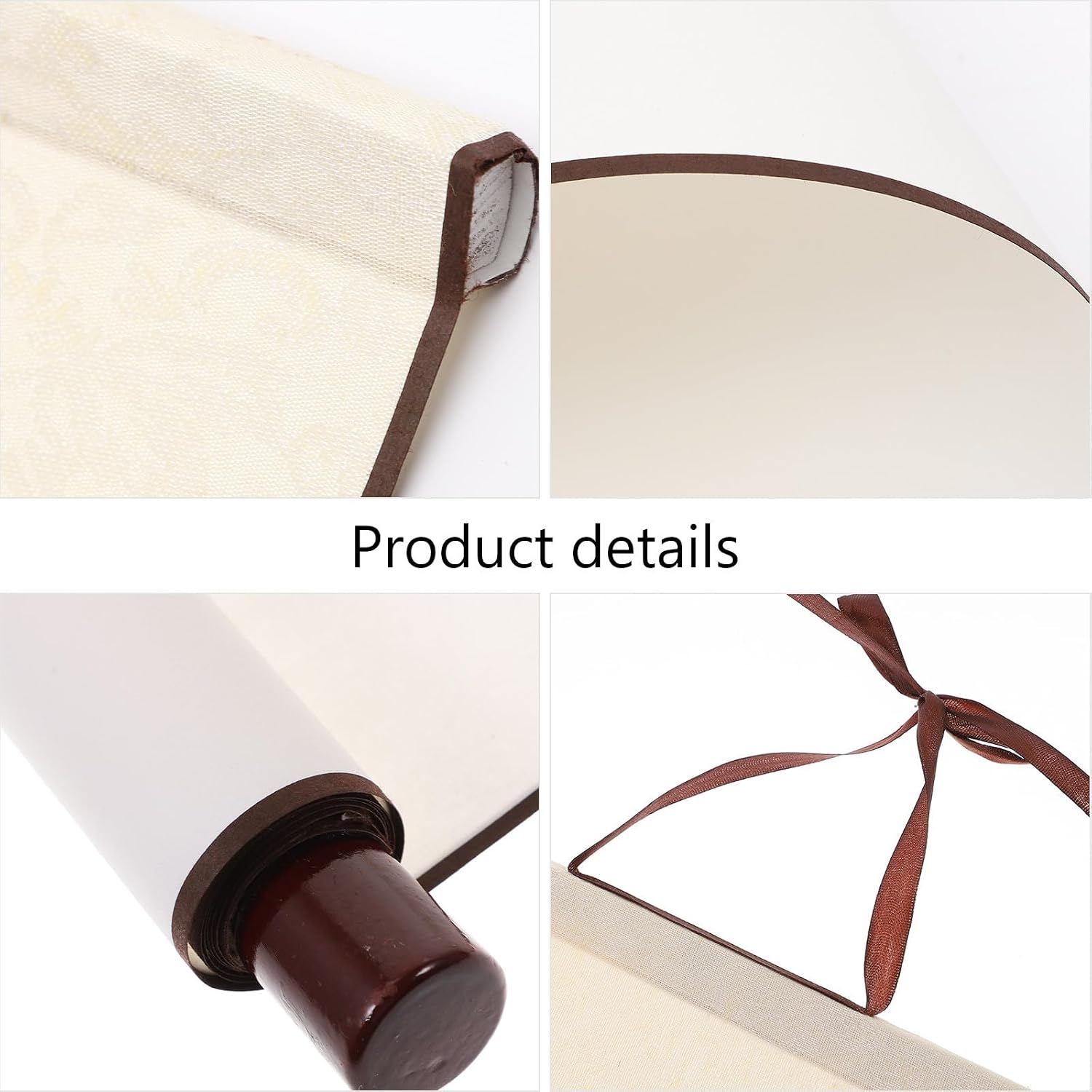 MUELODSIC Chinese Calligraphy Xuan Paper Scroll Half Raw Mounting Scroll for Writing Drawing Ink Painting Home Office Wall Decoration