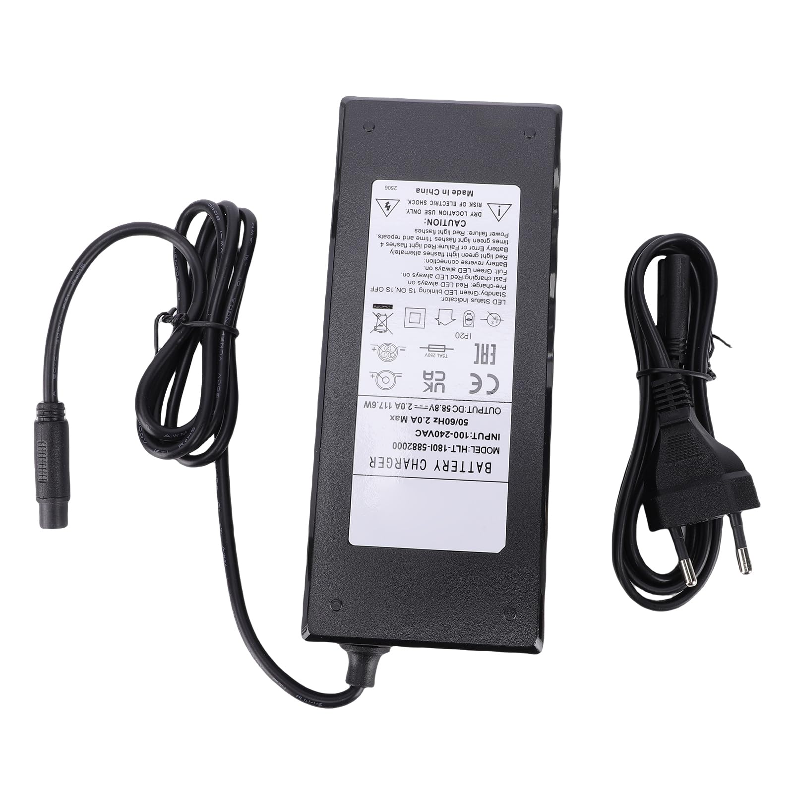 Caricabatterie per scooter elettrico Originale Compatibile Kukirin G2Master 58.8V 2A Spina EU Adattatore Velocino Caricabatterie Veloce