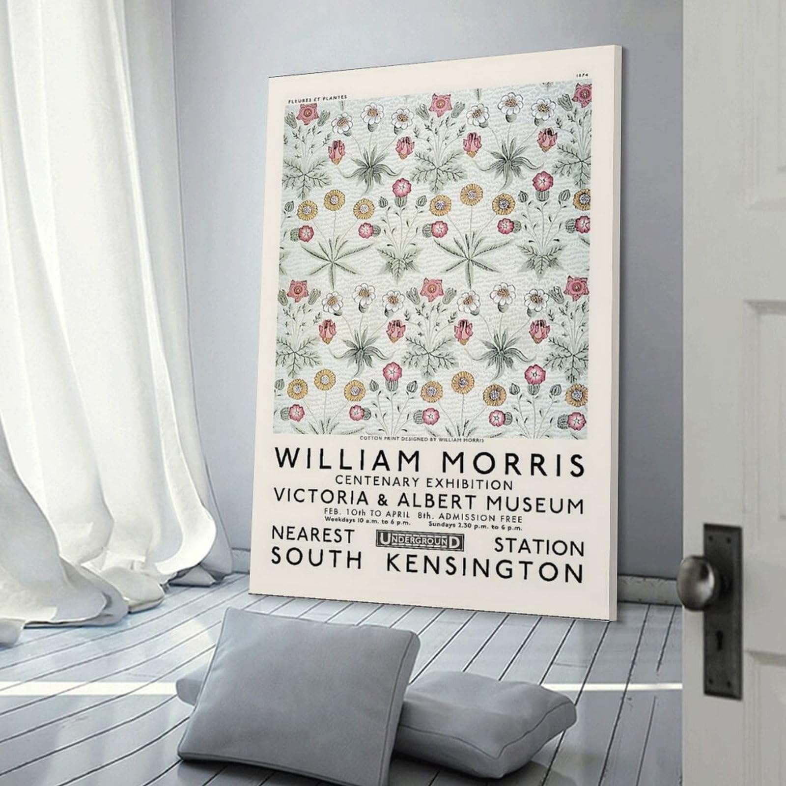 Junmoney Victoria And Albert Museum Home Decor Wall Art 20x30inch(50x75cm), for Restful Interiors, Bedrooms Or Small Rooms, Decorative Wall Art for Cosy Rooms
