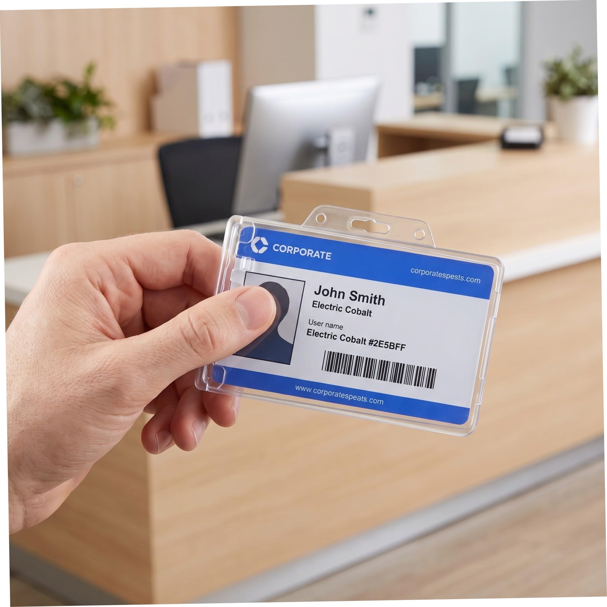 DOITOOL 5 Sätze Ausweishüllen Horizontal Transparente Kartenhalter Aus Dickem Vielseitig Einsetzbar Für Namensschilder Ausweise Und Karten Mit Frosted Oberfläche Für Einen 4 Stücke * 5