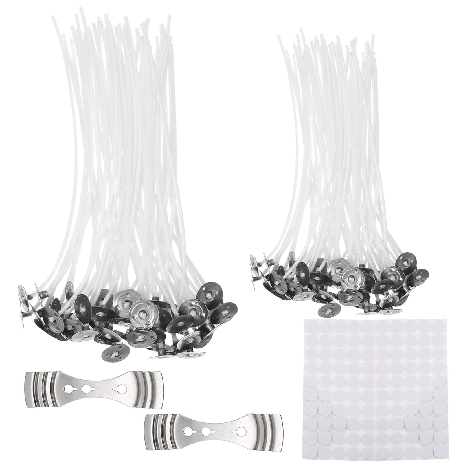 Rouleau De Mèches En Coton Naturel De 61 M Avec 100 Supports Métal – Parfait Pour Fabriquer Des Bougies Maison