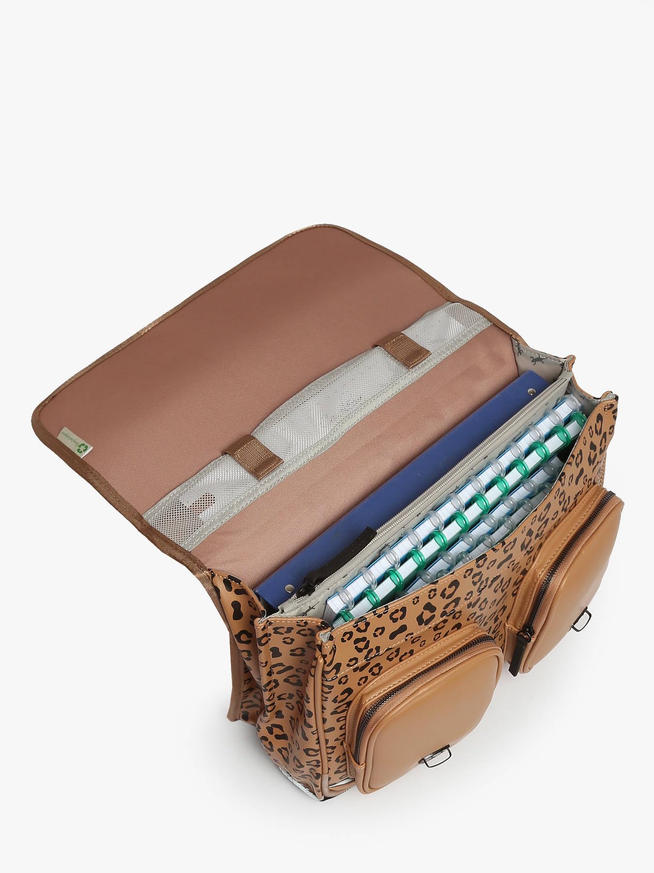 Cameleon Cartable scolaire Marron 38cm Vintage North avec 2 compartiments - Idéal pour l'école primaire et la rentrée scolaire en CP, CE1 et CE2 pour fille et garçon