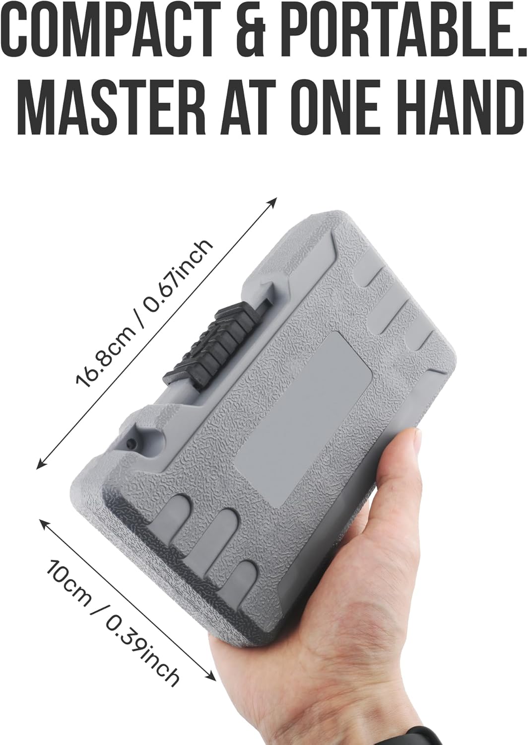 48 Pcs 1/4" Drive Ratchet Socket Wrench & Screwdriver Bit Set with 72 Tooth Ratchet (5° Swing Arc), 2" Extension Bar, Magnetic Bit Holder & Tool Box for Home, Auto, Motorcycle & Bike Repair