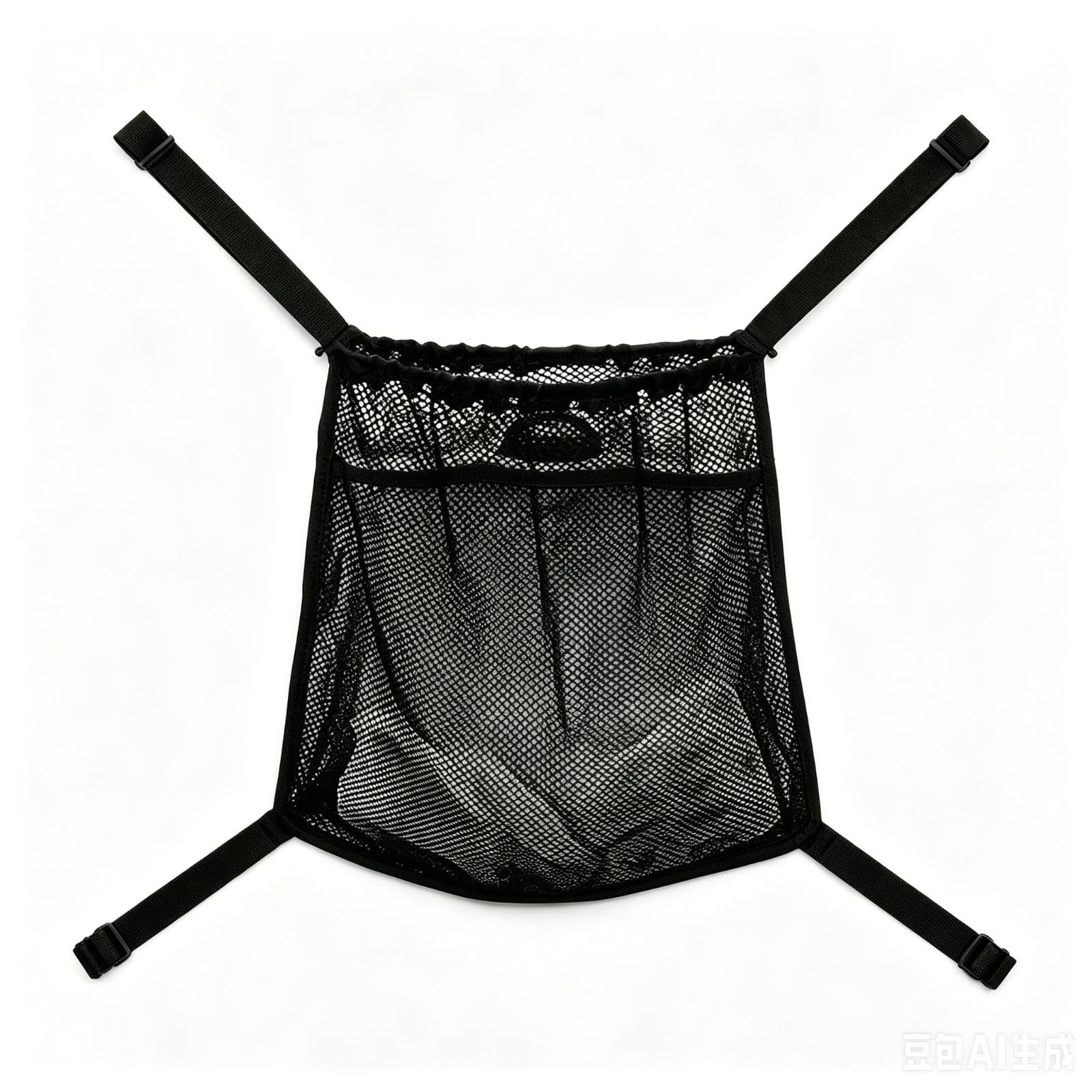 Mesh Pram Bag Lightweight Pram Net Bag Hanging for Parents, Travel-image-15