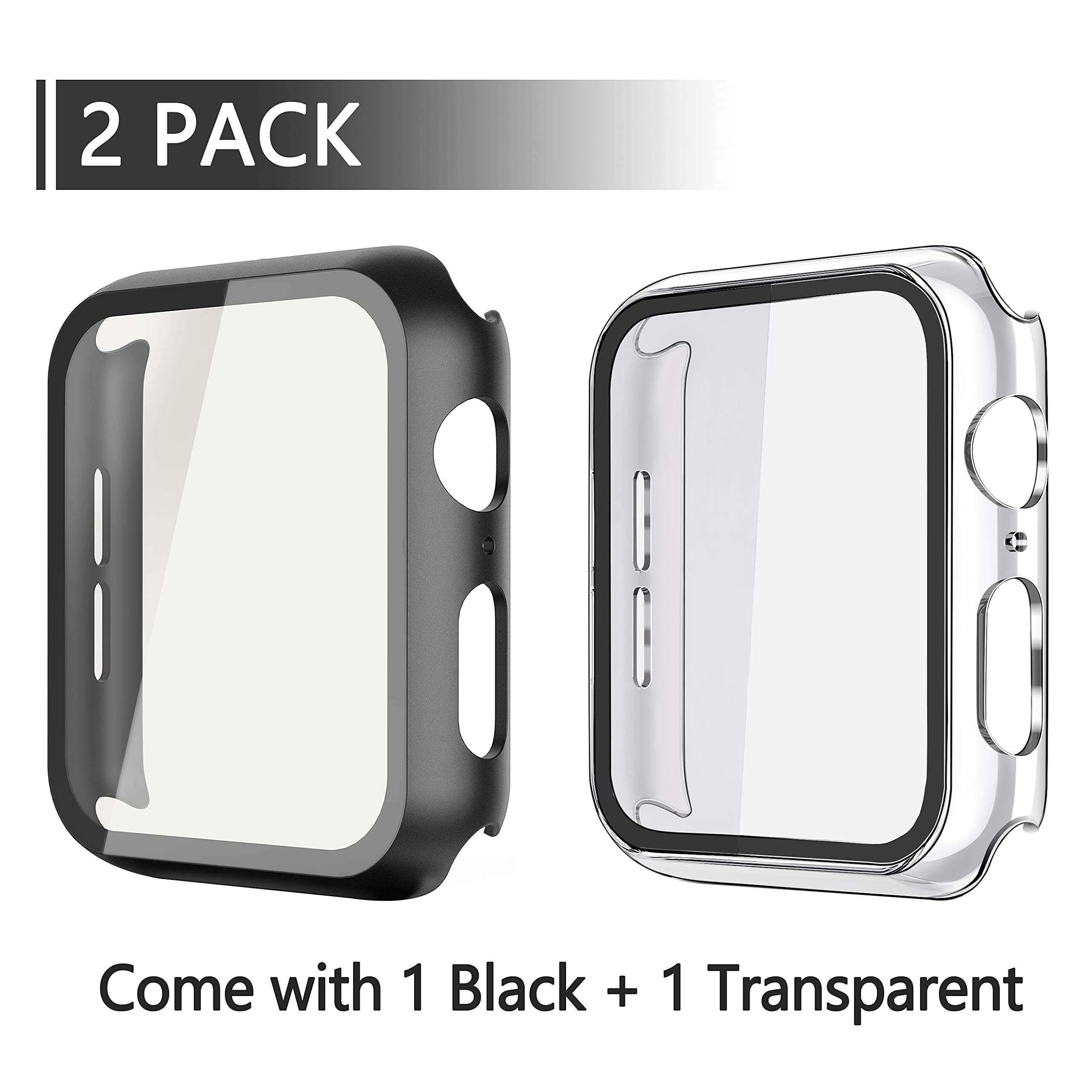Piuellia 2 Pack Hard Case for Apple Watch SE3/SE2/SE/Series 6/Series 5/Series 4 (40mm) - Image 2