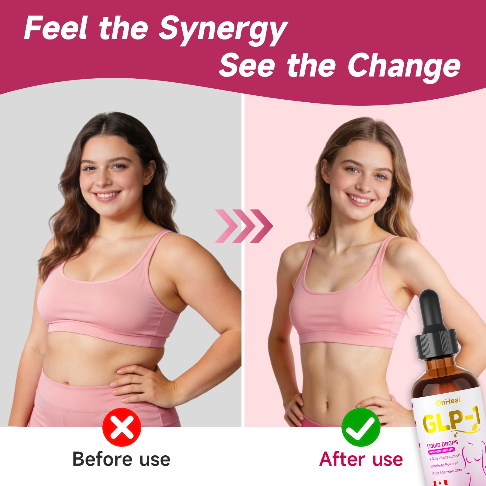 GLP-1 Support Drops with Berberine, Ceylon Cinnamon, Prebiotic Fiber, and Green Tea Extract | Supports Metabolic, Digestive, and Gut Health for Men and Women | Vegan, Non-GMO — view 7
