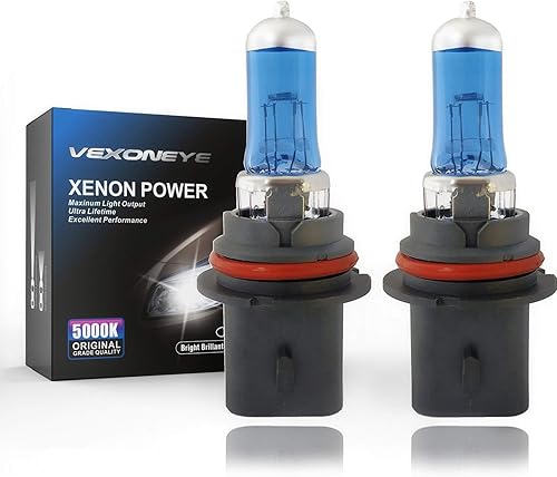 Bombilla halógena 9004/HB1 HB1 para faros delanteros HB1 12V 65/45W 5000K Diamond White Head Bombilla, faros delanteros, larga vida útil..