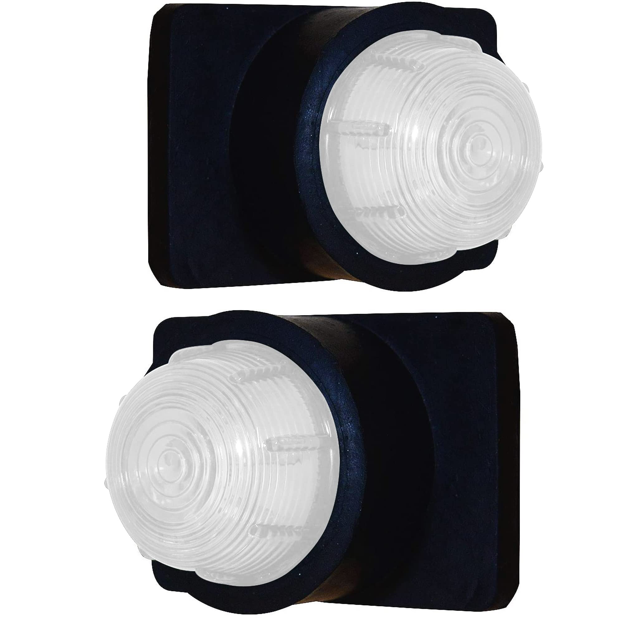 Marker light Clearance Lights Front/Rear/Side Marker Light Waterproof Outline Marker Lights Trailer Lamp for Trailer Truck Bus Van Pickup RV Universal Vehicles Pack-2 (Milky White)-image-19