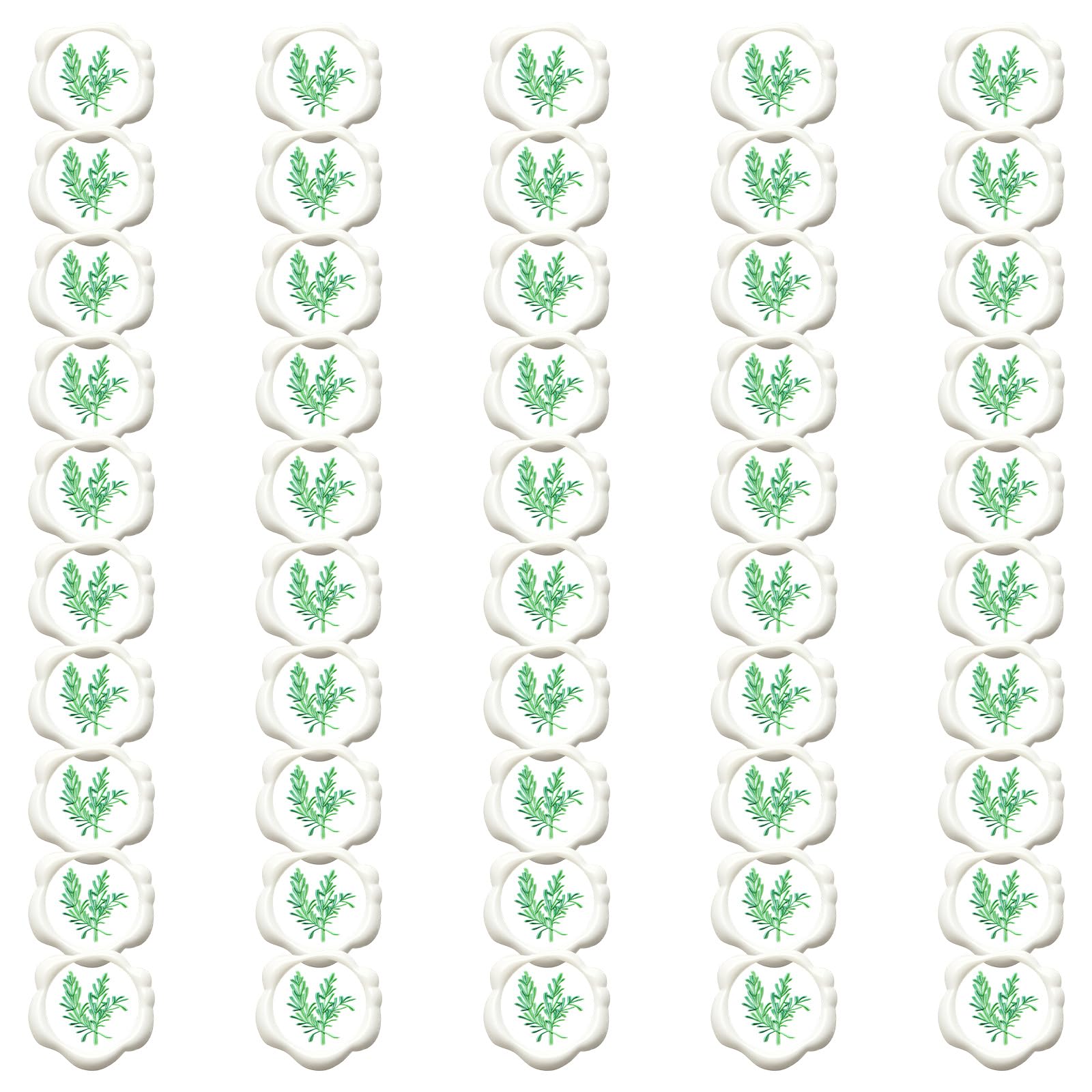 of 50 Heart Waxes Seal Sticker for Various Occasions Invites Card Decoration Envelope Seal