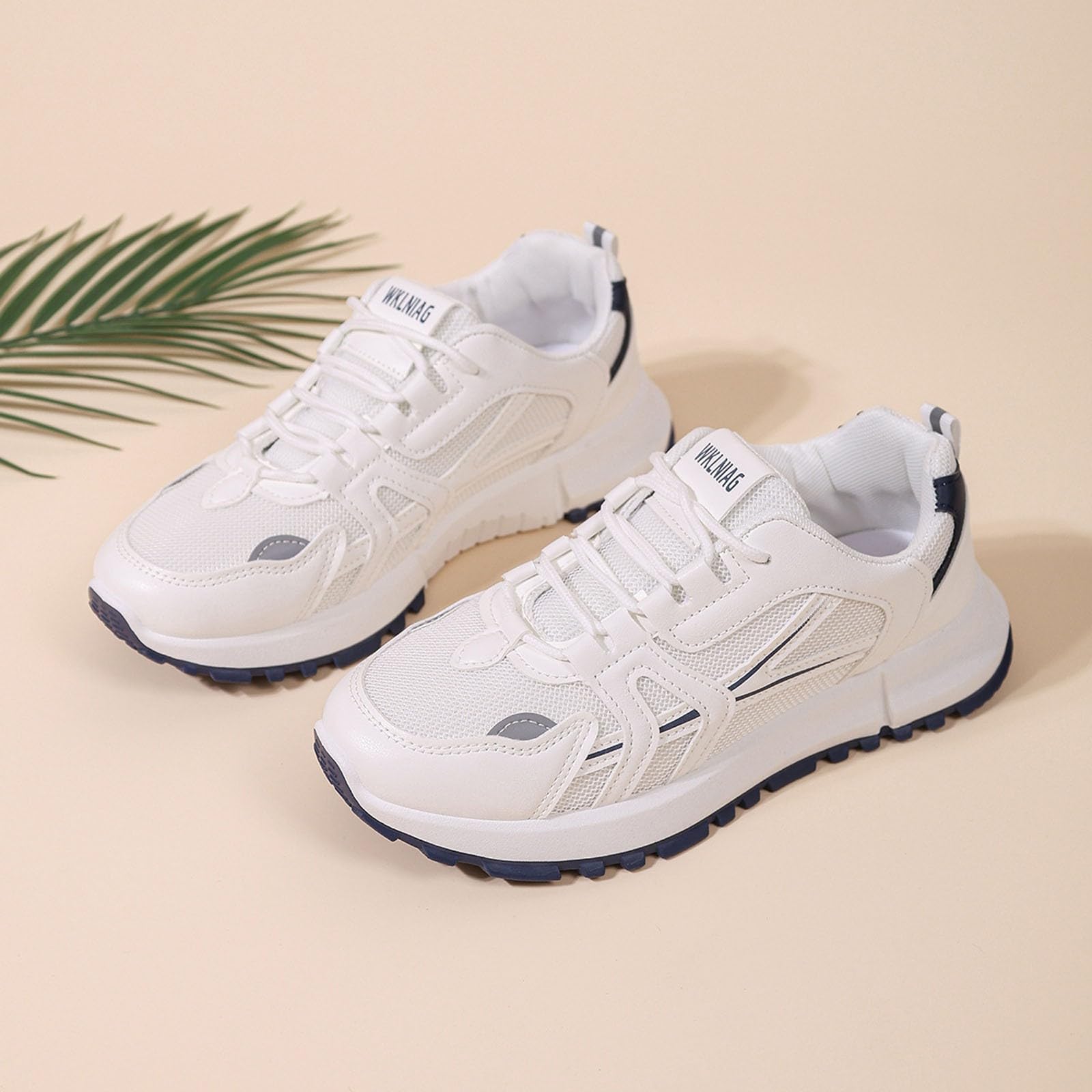 Zapatos de mujer con plataforma elevada para caminar transpirables con amortiguación para todo el día, calzado casual de moda