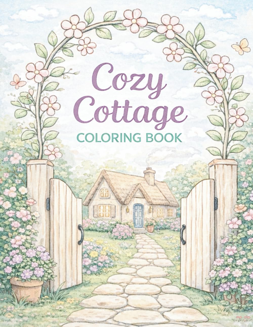 Cozy Cottage Coloring Book