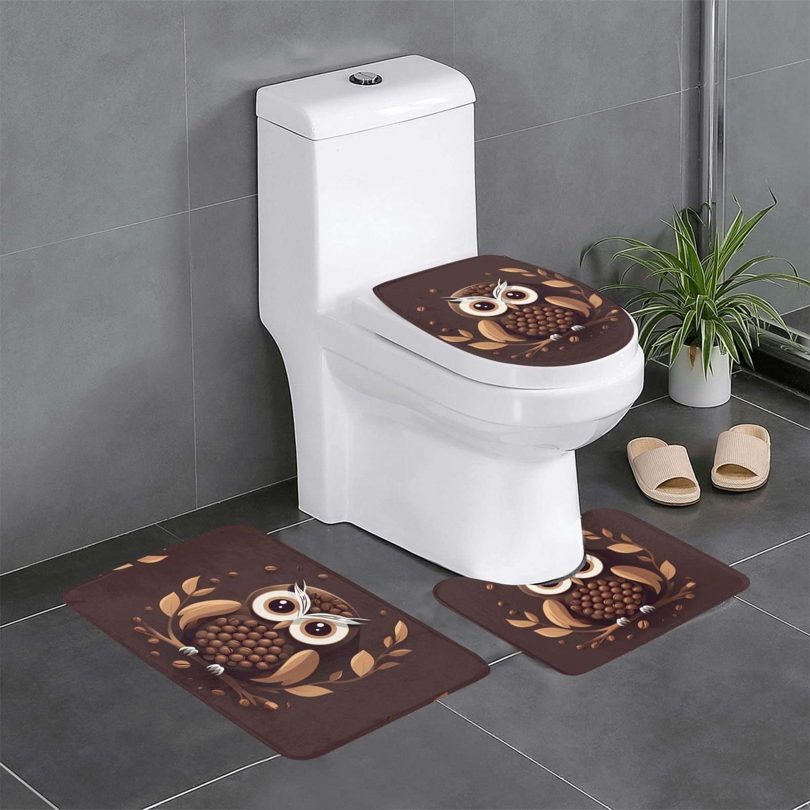 Tapis de salle de bain rectangulaire et ovale anti-glissade