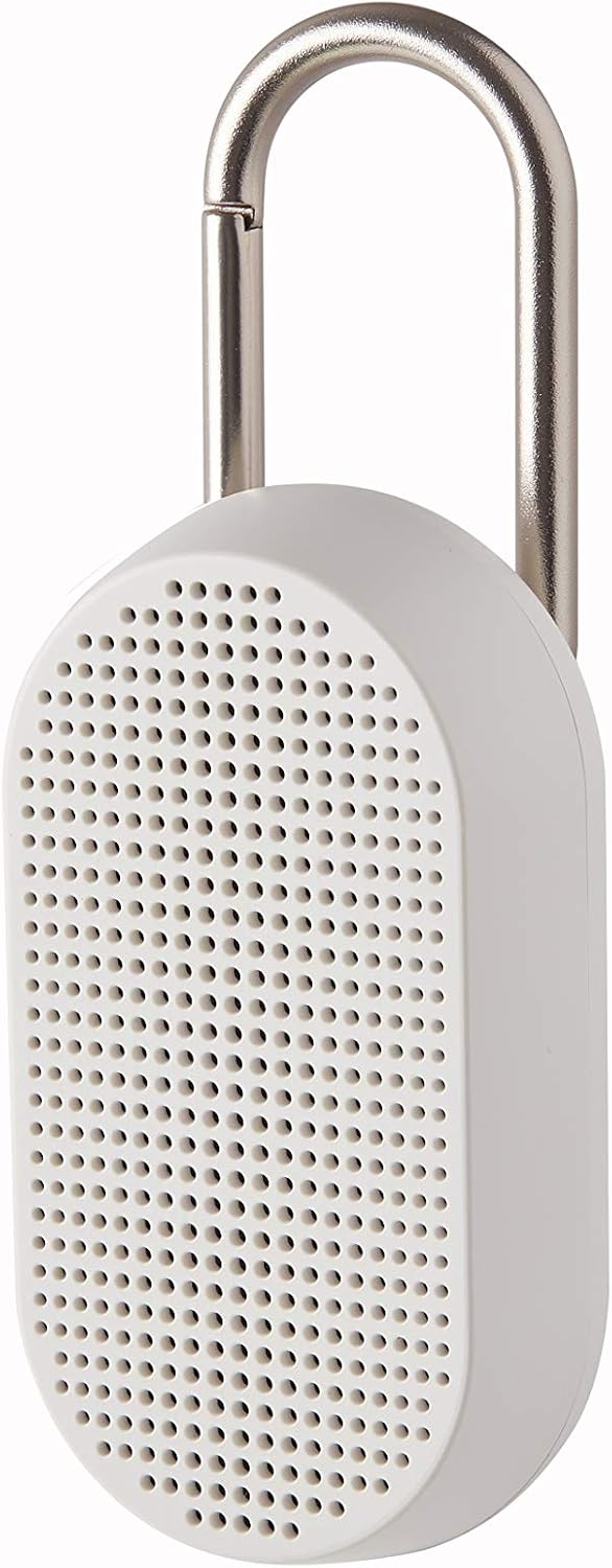 Lexon MINO T Portable Bluetooth Speaker for Outdoor use, Water Resistant IPX4 and Rechargeable - Glossy White