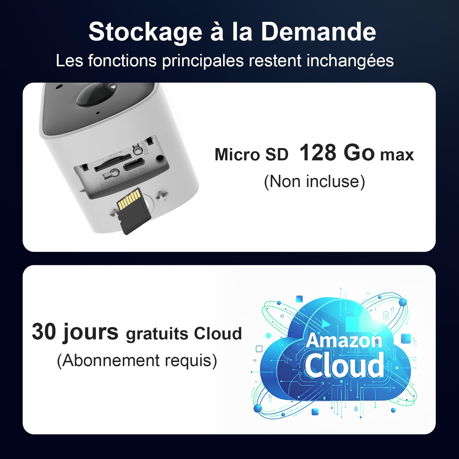 Camera Exterieur sans Fil Solaire 2.5K 5MP, Camera WiFi Batterie 2.4Ghz | IP65, Vision Nocturne Couleur, Détection Mouvement, Audio Bidirectionnel, Batterie 5000mAh + Panneau Solaire