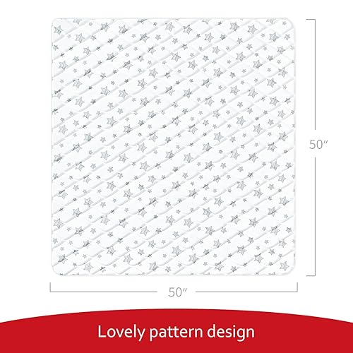 Miniatura 32 de Tapete acolchado para tienda de campaña para niños, tapete de parque de 47 x 47 pulgadas, tapete de una sola pieza antideslizante acolchado