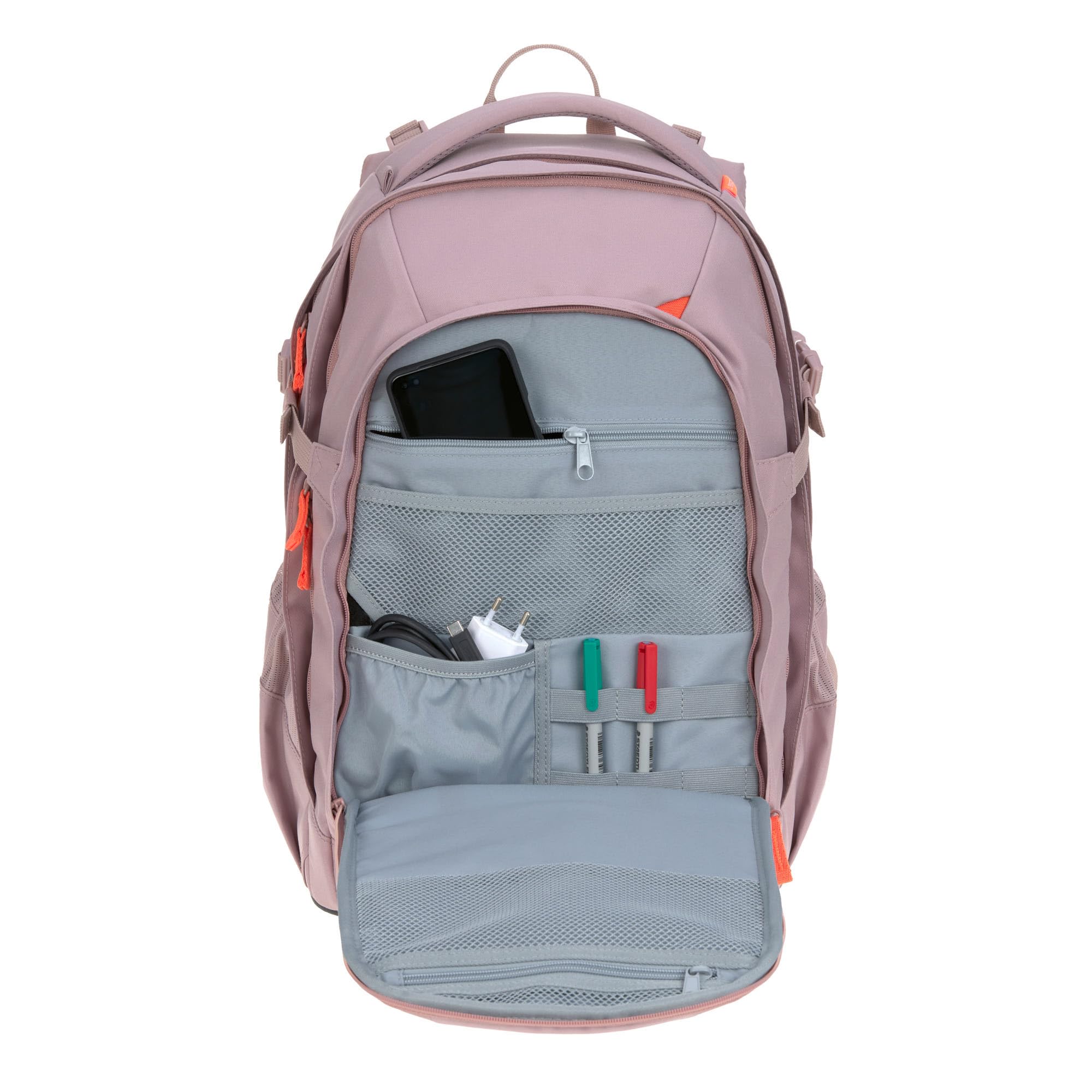 Lässig BOLD Zaino scolastico ergonomico 30 L Mauve
