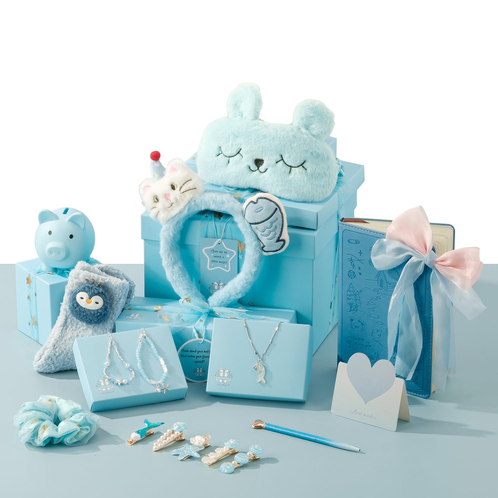 AOLRNALI Birthday Gift for Tween & Teen Girls, 8-Piece Secret Garden Gift Box Set for Christmas, Teen Girl Trendy Stuff, Perfect for Daughter Niece