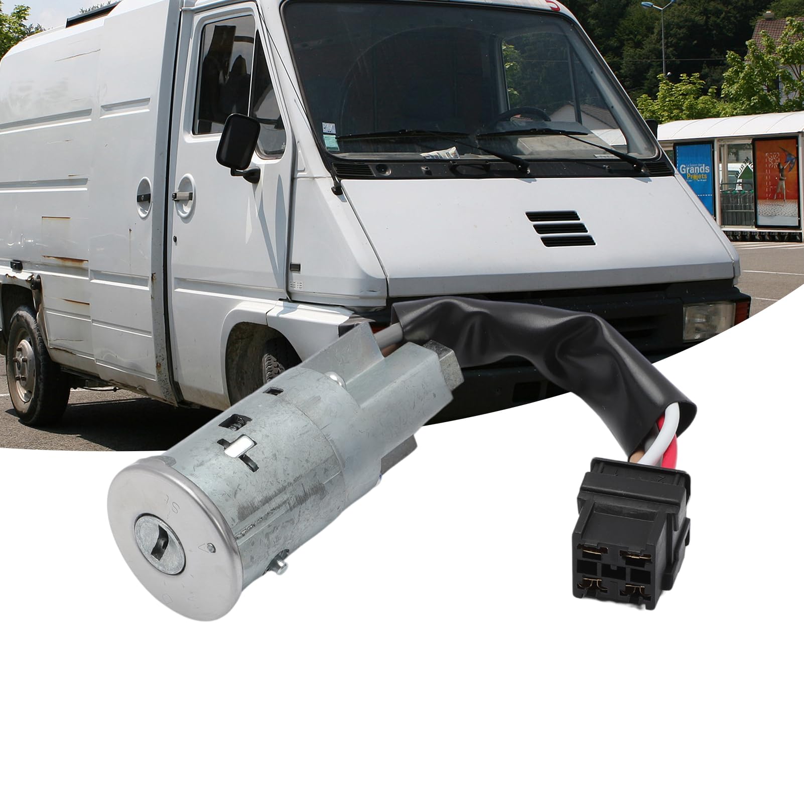 Neiman Blocco antifurto contattore per TRAFIC ESPACE R9 R47700739966 con 2 chiavi,blocco interruttore di accensione