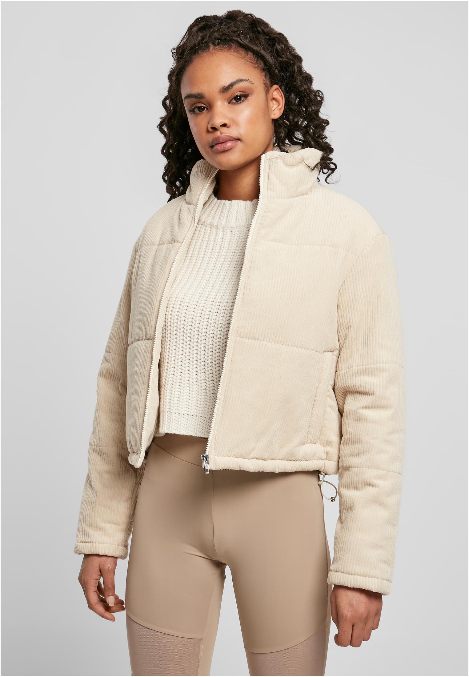 Urban Classics Ladies Corduroy Puffer Jacket Chaqueta de videojuegos Mujer