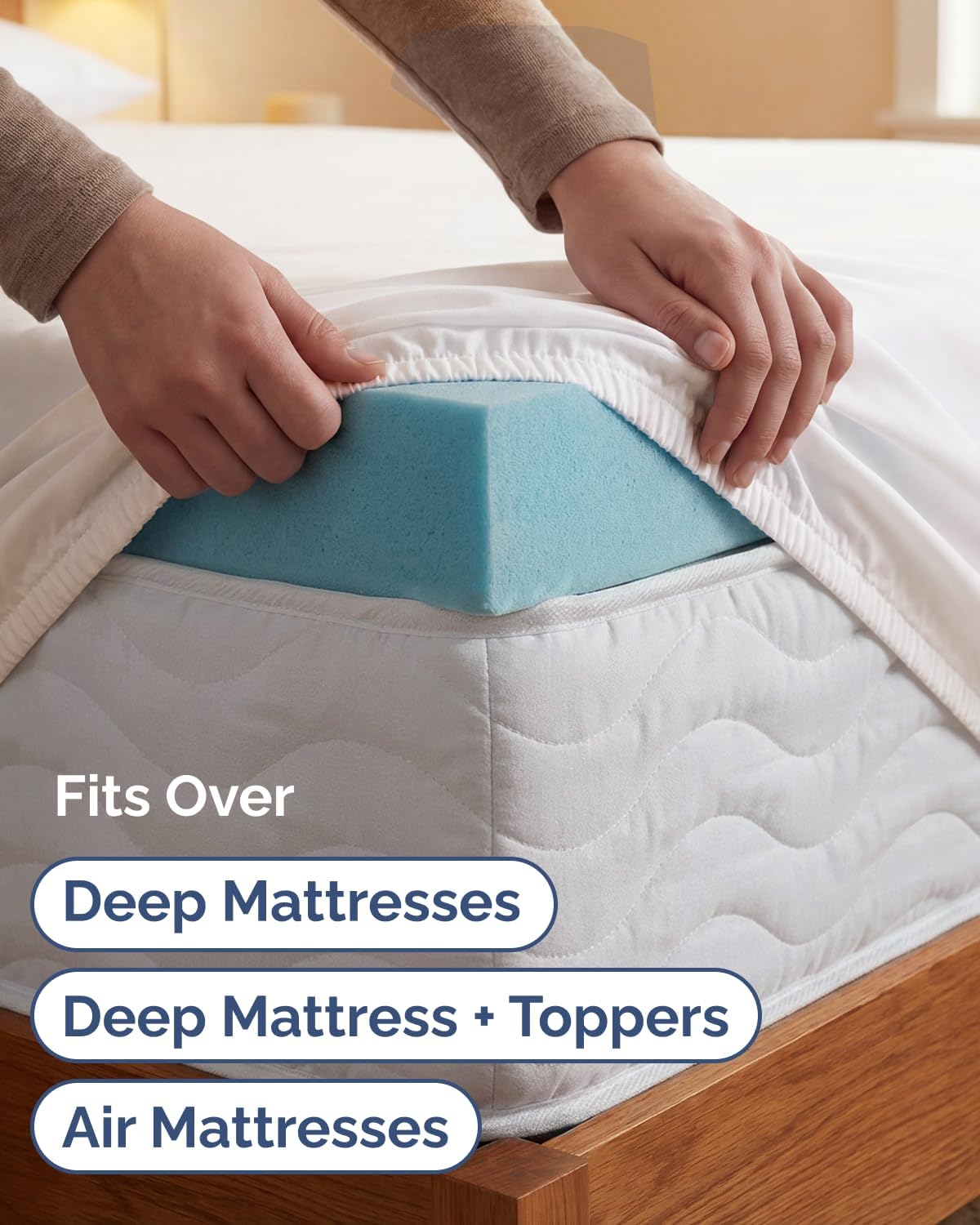 Extra Deep Twin XL Sheet Set - 4 Piece Breathable and Cooling Sheets - Hotel Luxury Bedding for Women, Men, Kids & Teens - Easy Secure Fit - Soft & Wrinkle Free - Extra Deep Pockets - Antique White