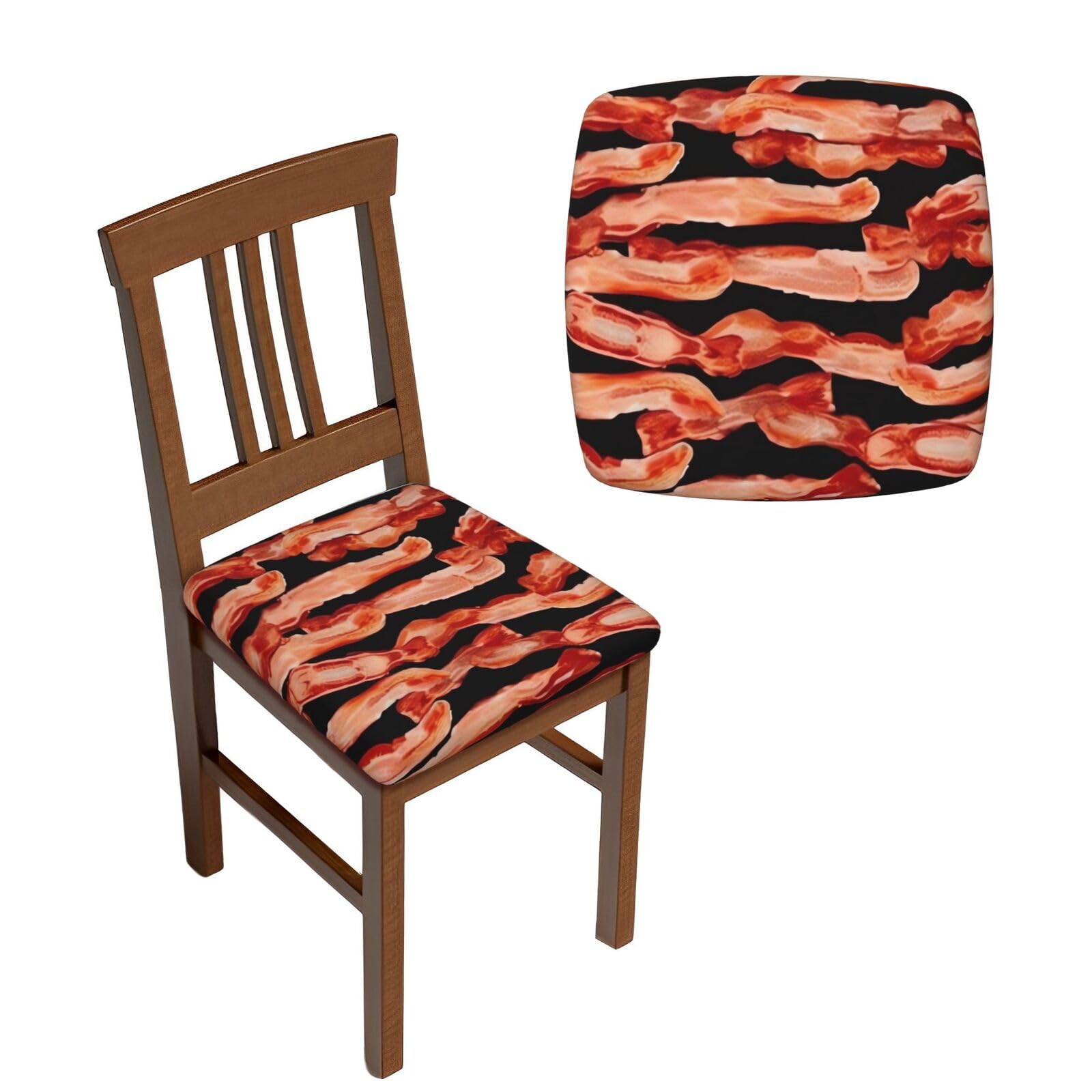 Lot de 6 housses de chaise de salle à manger lavables pour masquer l'usure