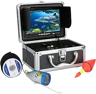 Unterwasser-Fischfinder, 100 0TVL. Unterwasser-Fischerei-Videokatze 12 PCS-LED. Lichter Tiefe Fish Finder zum Angeln(G001M-20M-W)