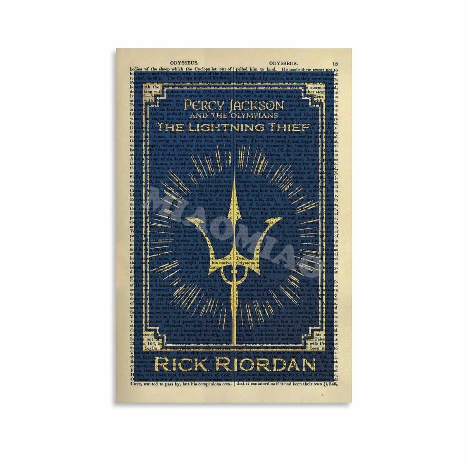 Amazon.com: Book Cover Poster The Lightning Thief by Rick Riordan