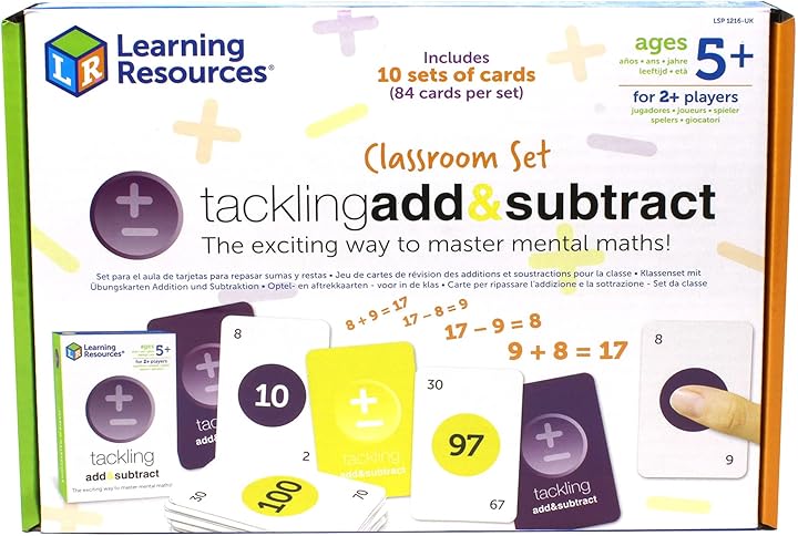 Learning resources Giochi per bambini con le carte per l’apprendimento della matematica LSP1216-UK