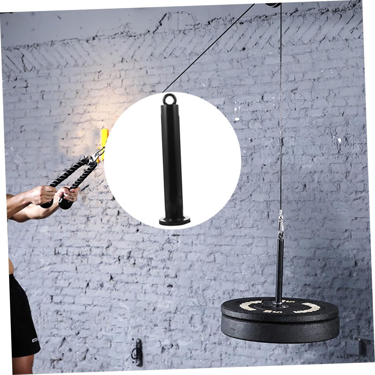 2Pcs Weight Loading Pin for Fitness Cable Pulley System Barbell Plate Rack Attachment for Strength Training Compact and Durable Design for Home and Commercial Gyms