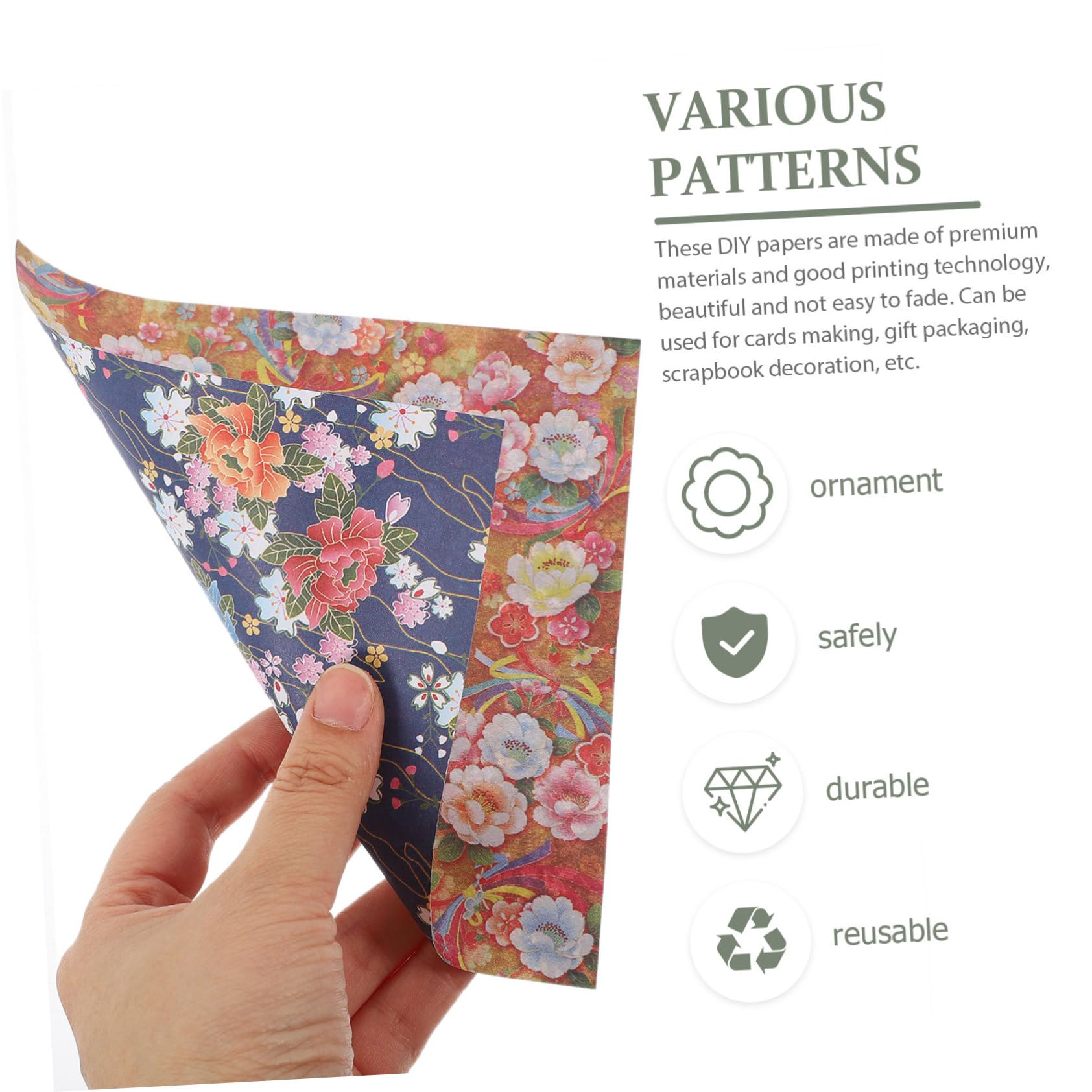 480hojas Papeles De Origami Hechos Mano Papel De Origami Exquisito Grueso Papeles De Doble Cara Para Manualidades Papel De Bricolaje Para Tarjetas Suitable for Projects