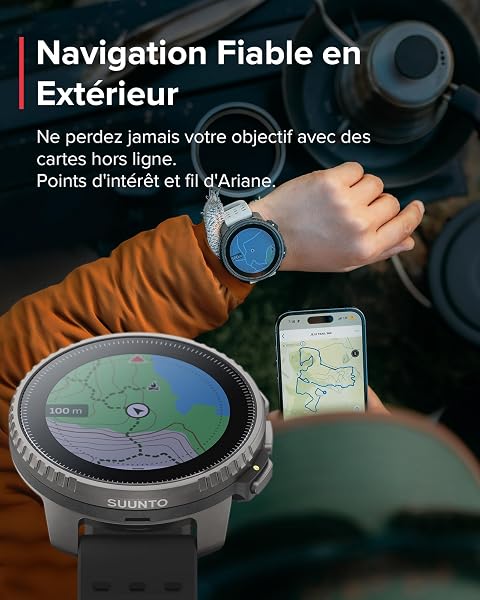 SUUNTO Vertical Montre Connectée Sport Homme, 95+ Sports, Tracker d'Activités GPS, Smartwatch Intelligent Soins de Santé 24/7, Cardiofréquencemètre, Altimètre, Baromètre, Chargement Solaire Optionnel - 4