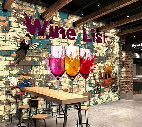 Amazon 壁紙 壁紙ノスタルジックレトロなレストランのテーマ箱の装飾壁画カスタム壁紙 3d 250x175cm 壁紙