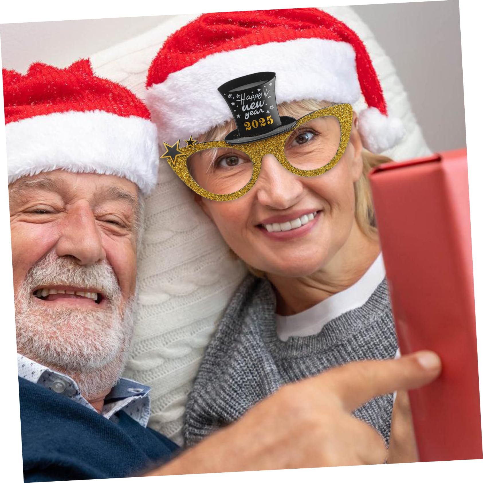 STOBAZA 12stücke Neujahrsfeier Brillen Lustige Partybrille Aus Pc Bunte Dekorationsbrille Für Fotos Und Feiern Wiederverwendbar Leicht Für Festivals Und Veranstaltungen